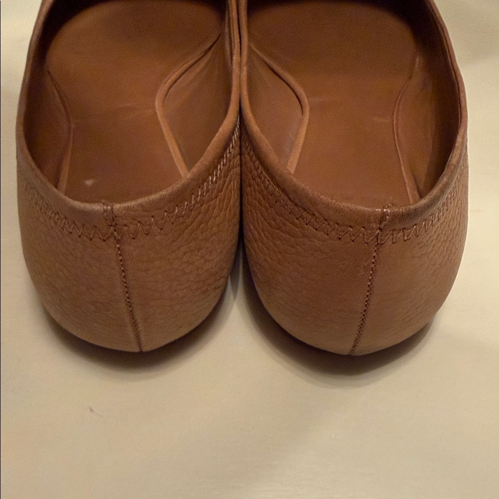 Tory Burch Brown Leather Ballet Flats - Picture 6 of 13
